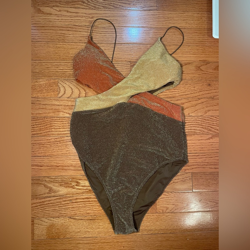 Shimmery Free People x It’s Now Cool The Riot One-Piece Swimsuit